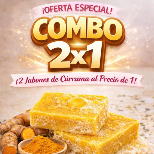 Jabon de curcuma 2x1